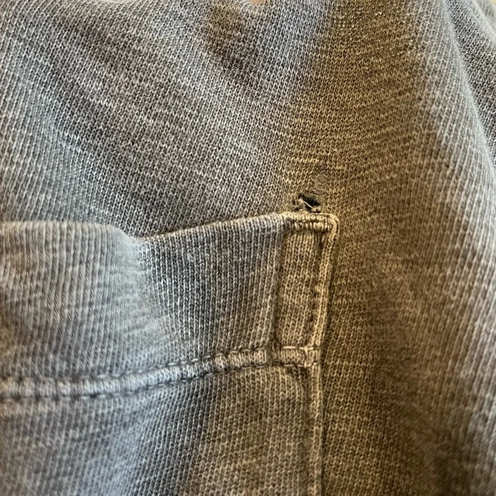 James Perse Charcoal Gray Cotton Drawstring Shorts